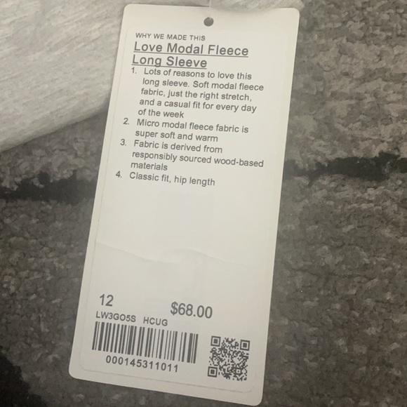 Love model fleece long sleeve - Picture 2 of 2